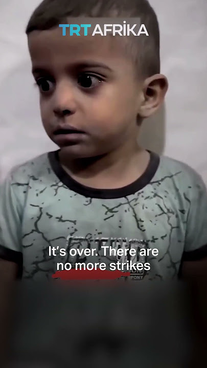 Gaza Attack: Palestinian Child In Shock After Israeli Air Strikes #trtafrika #palestine #israel