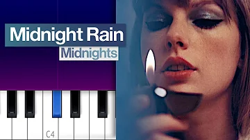 Taylor Swift - Midnight Rain (Piano Tutorial)
