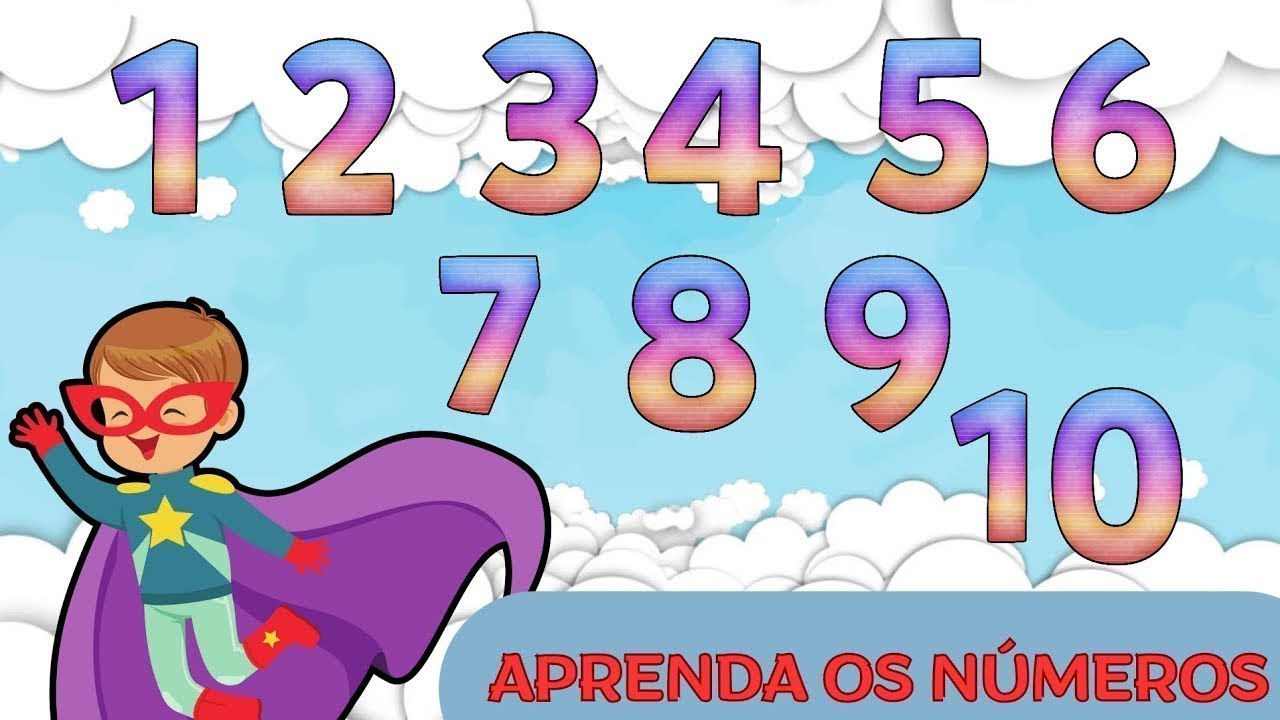 Aprender os números Nunca Foi tão Fácil Contando até 10 e suas quantidades  - vídeo educativo