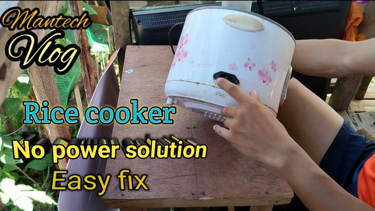 NO POWER RICE COOKER REPAIR/THERMAL FUSE replacement youtube 