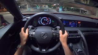 2019 Lexus LC 500  POV Night Drive (Binaural Audio)