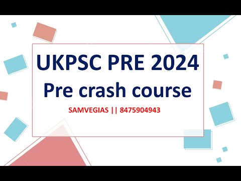 #UKPCS2024 Pre CRASH COURSE: Course detail,#ukpscpre #onlineLIVE/OFFLINE ,ENG& Hindi medium.