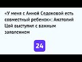 «У меня с Анной Седоковой есть совместный ребенок»: Анатолий Цой выступил с важным заявлением