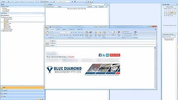 How to set up a custom html email signature in Outlook