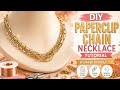 Mixed Paperclip Chain Necklace Tutorial | Layered Bling Chain Design