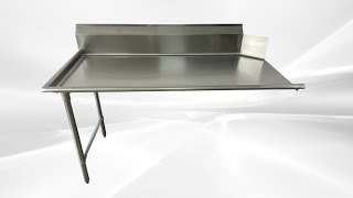 NSF Dishwasher kit Stainless steel left clean Dish table 48W x 30D x45H inches CDT-48L-318