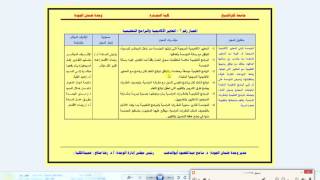 معايير الجودة والاعتماد - معيار البرامج التعليمية والمعايير الأكاديمية