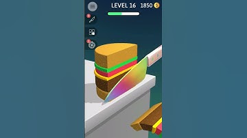 ASMR Slicing Gameplay Level 16 #shorts