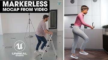 Markerless MOCAP from Video with No Mocap Suit for MetaHuman ~ Testing Going Up Steps using Move.Ai