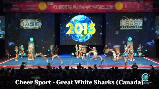 Cheer Sport Great White Sharks Finals Worlds 2015