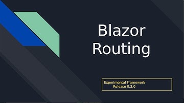 Blazor Routing in depth