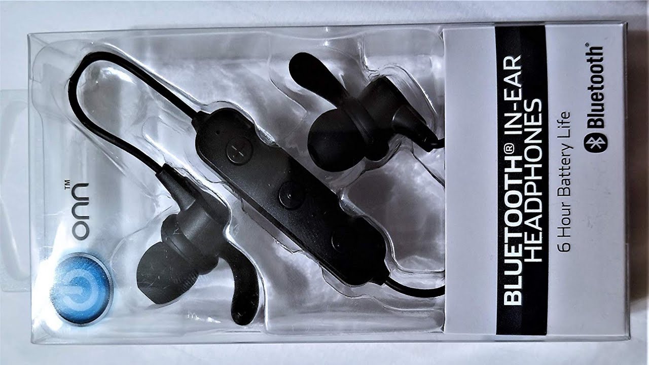 Onn Bluetooth Earbuds With Mic Youtube