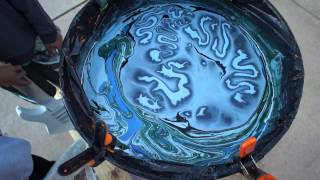 Swirl Painting a Jackson Guitar with Borax Method and Humbrols PART 1