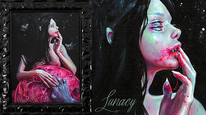 LUNACY. Acrylic painting process.