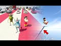 GTA 5 : OGGY , JACK & SHINCHAN DOING SUPER CAR STUNT & SKY DIVING #10