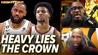 Unc \& Ocho react to LeBron James ripping ESPN after dropping Bronny from 2024 mock draft | Nightcap