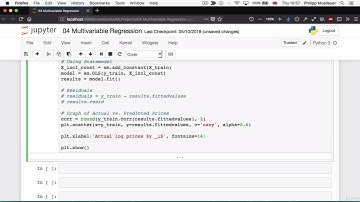 5 25  Residual Analysis Part 1 Predicted vs Actual Values5