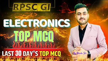 RPSC Group Instructor 2025 || Electronics Engineering || Top Most Expected MCQ