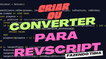 OTServ - Criar ou converter um arquivo para revscript!