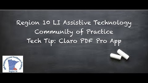 Claro PDF PRO - Quick Tutorial