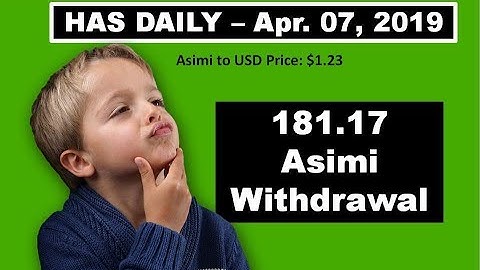 Hashing Ad Space: HAS DAILY APRIL 7, 2019 | ASIMI TO USD PRICE $1.23