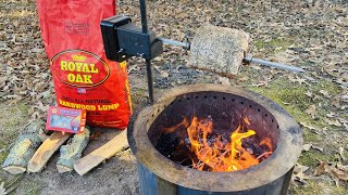 Rotisserie Rib Roast on the Breeo Firepit