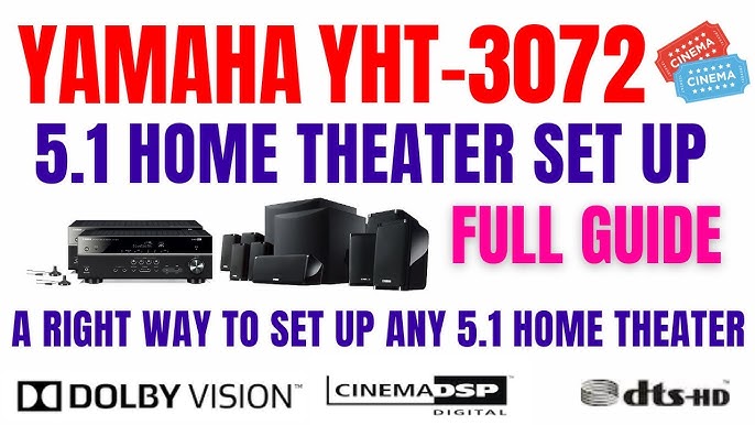 Yamaha YHT-1840 AV YouTube - using ARC HDMI Setup connection port & Receiver