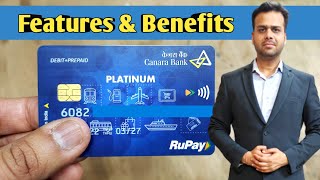 Canara Bank Rupay Platinum Debit Card with features and benefits | canara platinum debit card