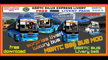 GSRTC luxury BUS//surprise release LUXURY  livery//GSRTCMSRTCBS6 bus mod  modified//Ravi gamingGSRTC
