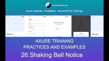 Axure Tutorial-Practices and Examples: 26.Shaking Bell Notice