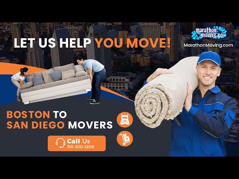 Boston To San Diego Movers Call 781-300-3200 - Most Reliable Boston To San Diego California Movers @marathonmovers