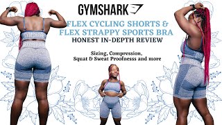 GYMSHARK Flex Cycling Shorts and Flex Strappy Sports Bra