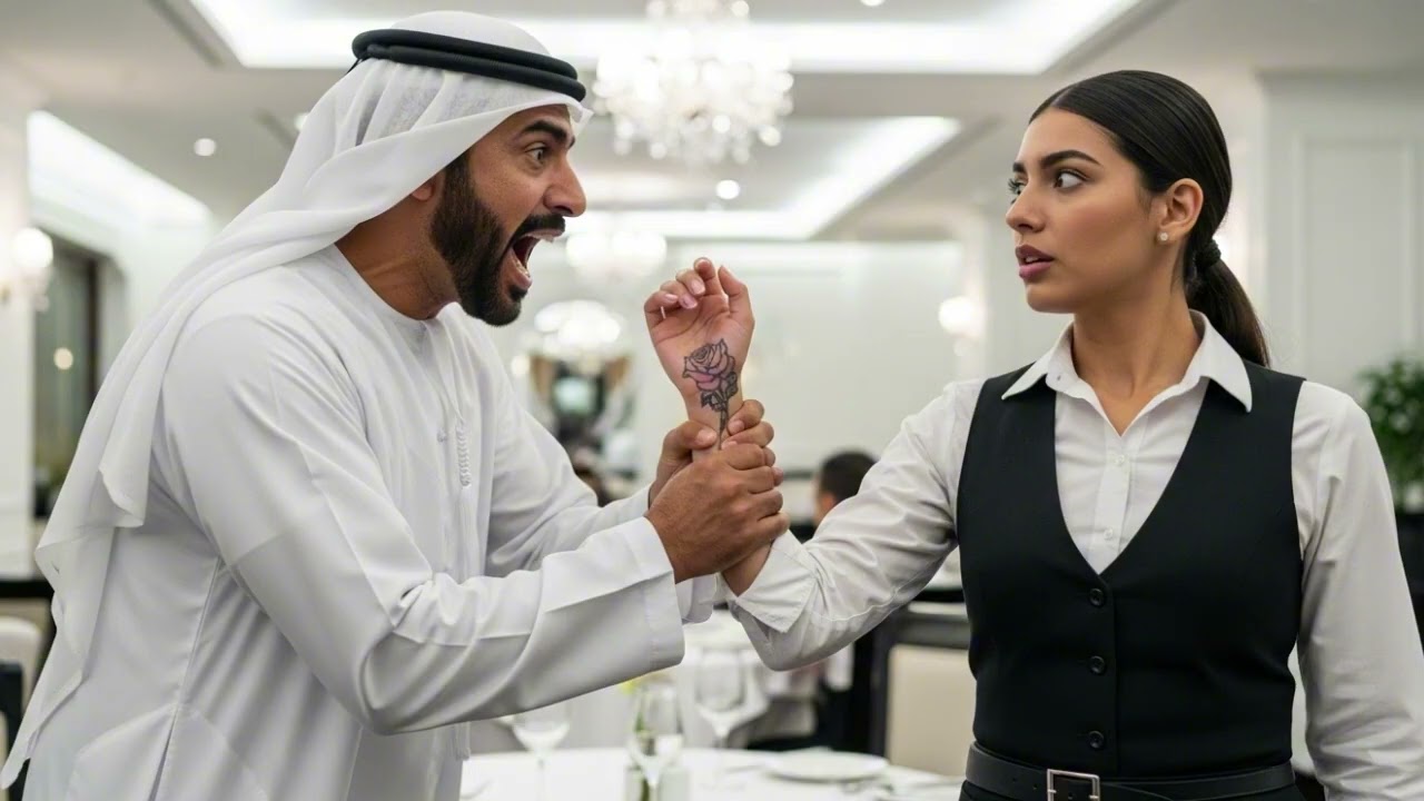 El millonario árabe vio el tatuaje en la nueva camarera y gritó que era el mismo de su hija perdida.