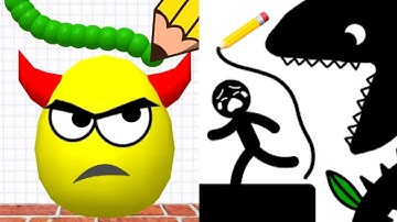 Draw To Smash Logic Puzzle VS Save The Stick Satisfying ASMR Gameplay (Android, ios) (New Update) #2