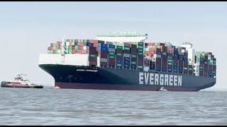 Container Ship Runs Aground Outside the Patapsco River