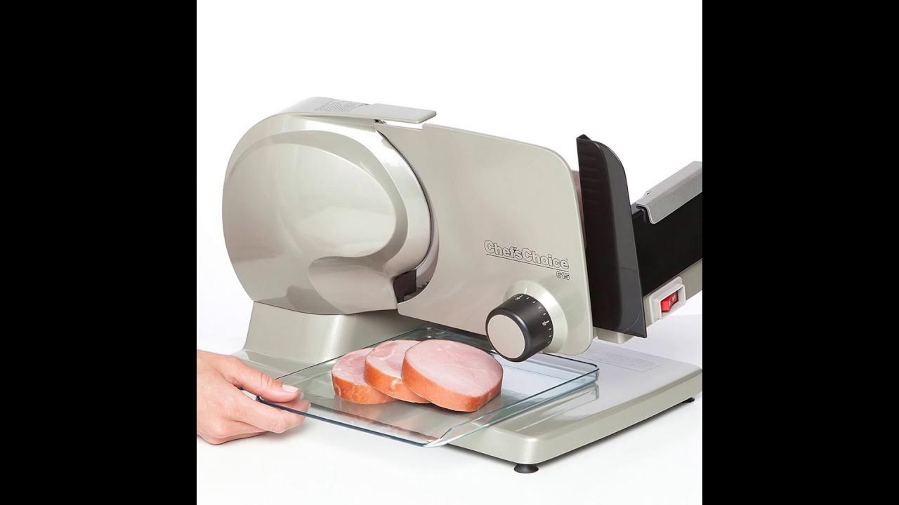 Chef's Choice 615 Premium Electric Food Slicer YouTube