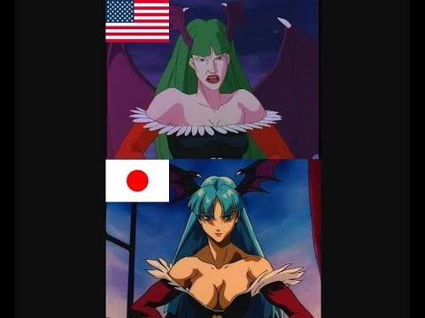 Darkstalkers Cartoon vs Anime