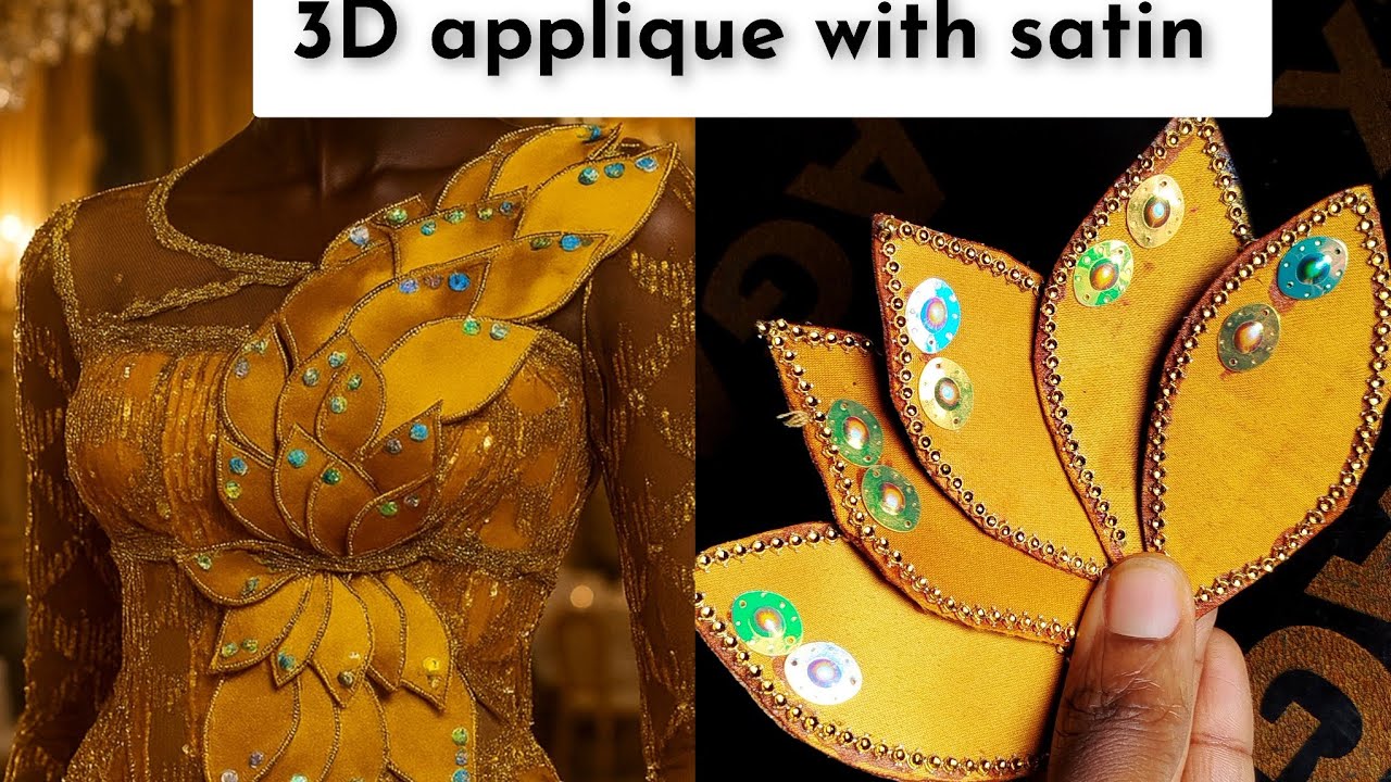 How to make and fix 3D applique perfectly