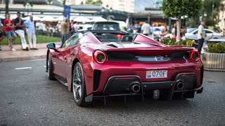 Ferrari 488 Pista Spider Driving in Monaco !