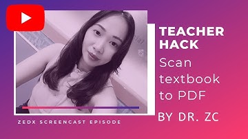 Teacher Hack: Scan textbook to PDF