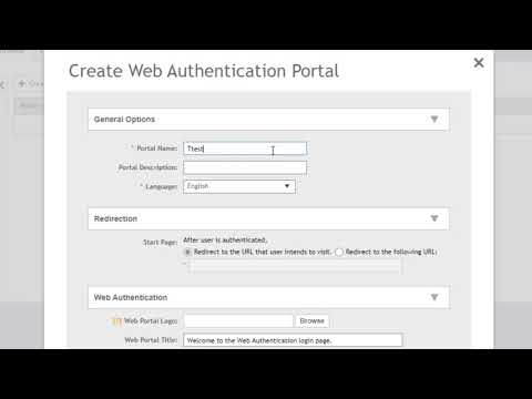 RUCKUS SmartZone 5.2 - Web Authentication Portal Creation