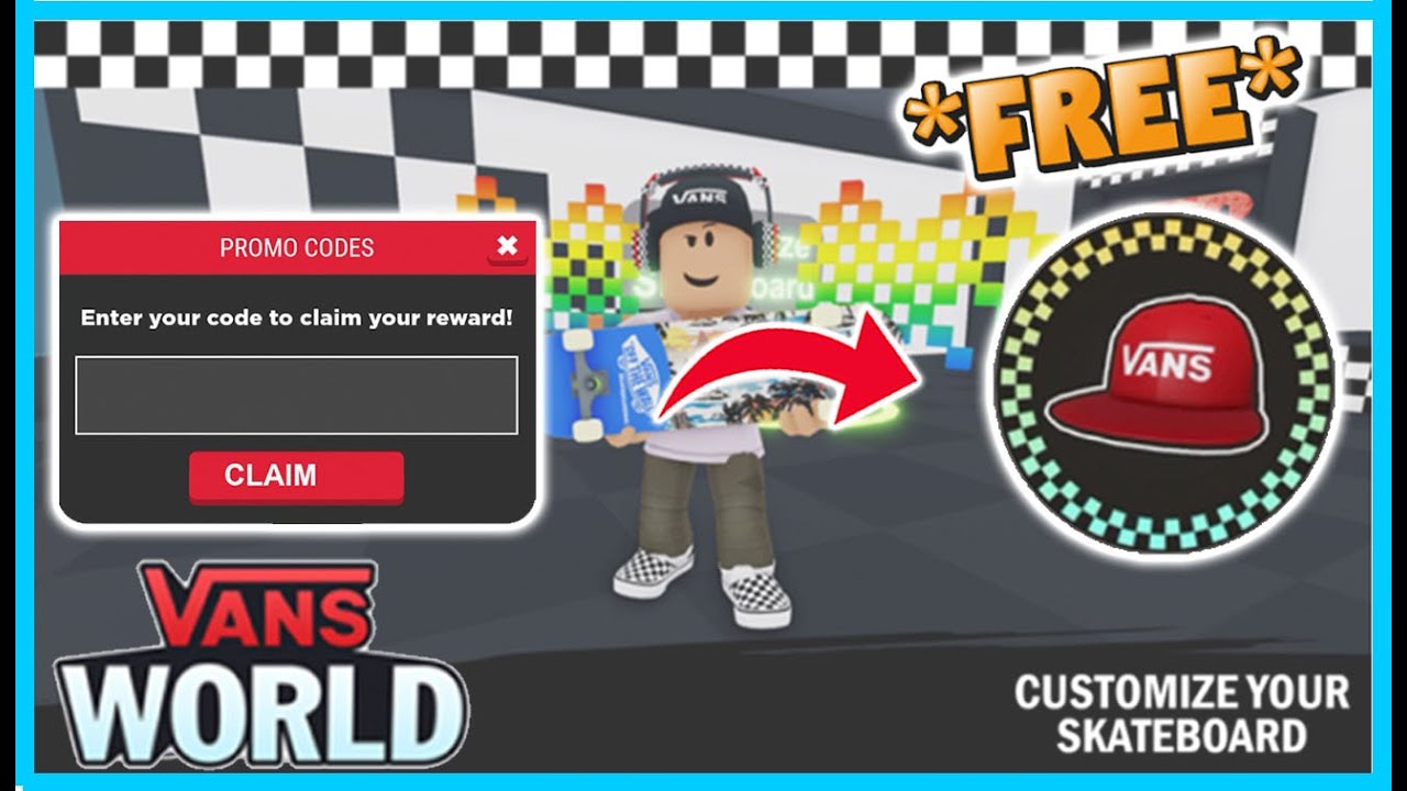 NEW* FREE CODE VANS WORLD + How to get FREE ROBLOX items in Vans World Event!, ROBLOX New Event