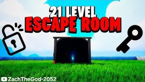 How to Complete 21 Level Escape Room!!! | Fortnite-Tutorial