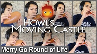 Howl's Moving Castle Theme Song - Merry Go Round of Life [Ocarina Septet Cover]