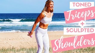 YOGA SCULPTED ARMS WORKOUT 💕 pilates for triceps and shoulders
