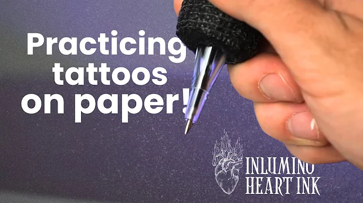 Tattooing Paper! The Ballpoint Pen Tattoo Cartridge, made by Inlumino Heart Ink