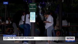 Vigil held for teen shot and killed at Collier party