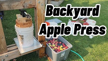 Backyard Apple Press // Apple Cider // DIY