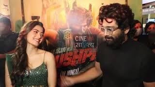 Allu Arjun & Rashmika Mandanna Together At Mumbai Puspa Movie Promotion Hindi