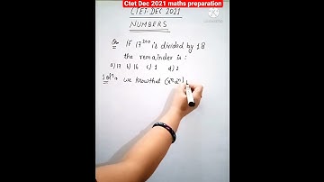 Ctet Dec- 2021 Exam Maths preparation /Number system